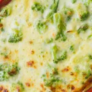 cheesy creamy baked broccoli